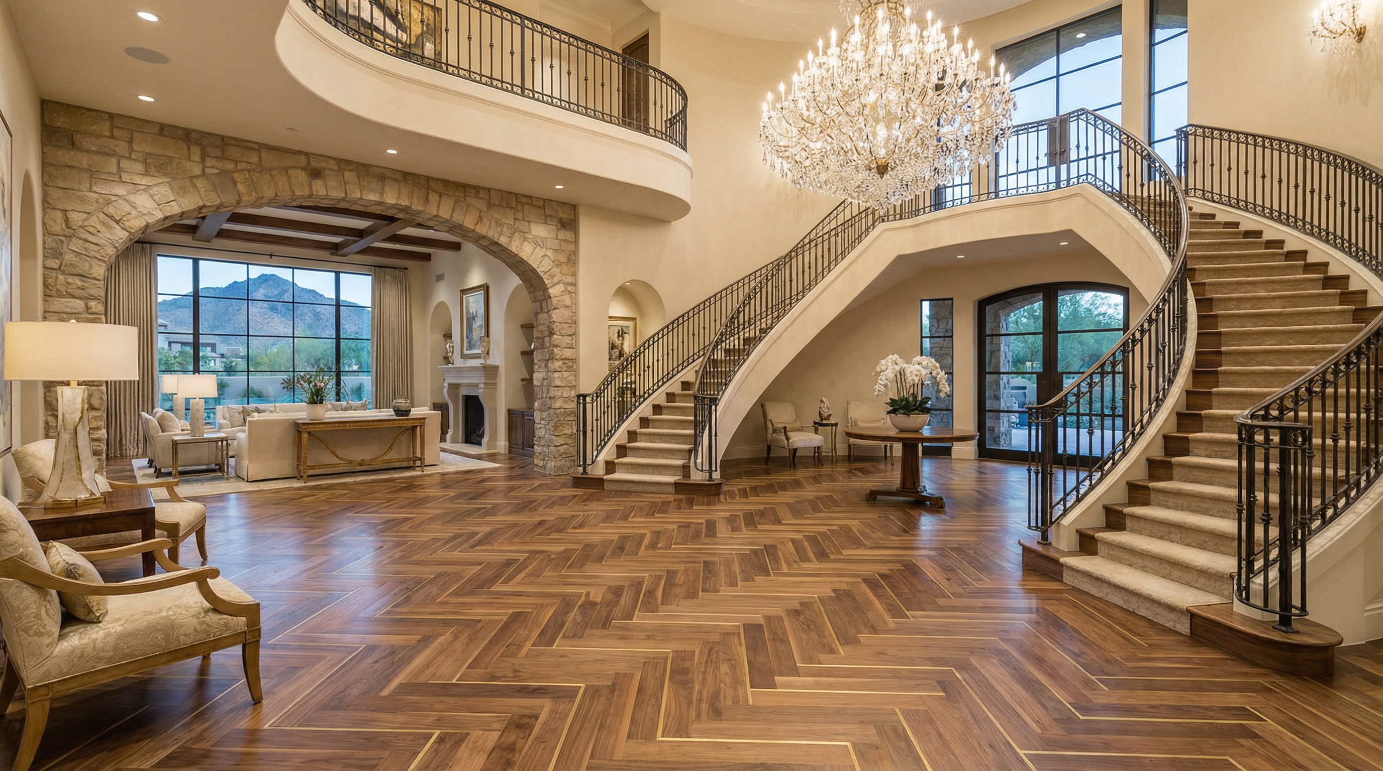 Luxury Wood Floor Details for Scottsdale and Paradise Valley Homes
