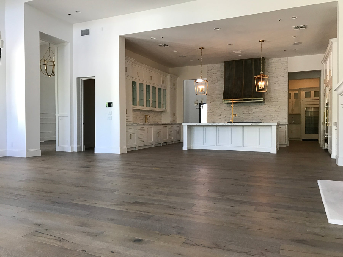 Finished hardwood floor installation by Master of Wood Floors
